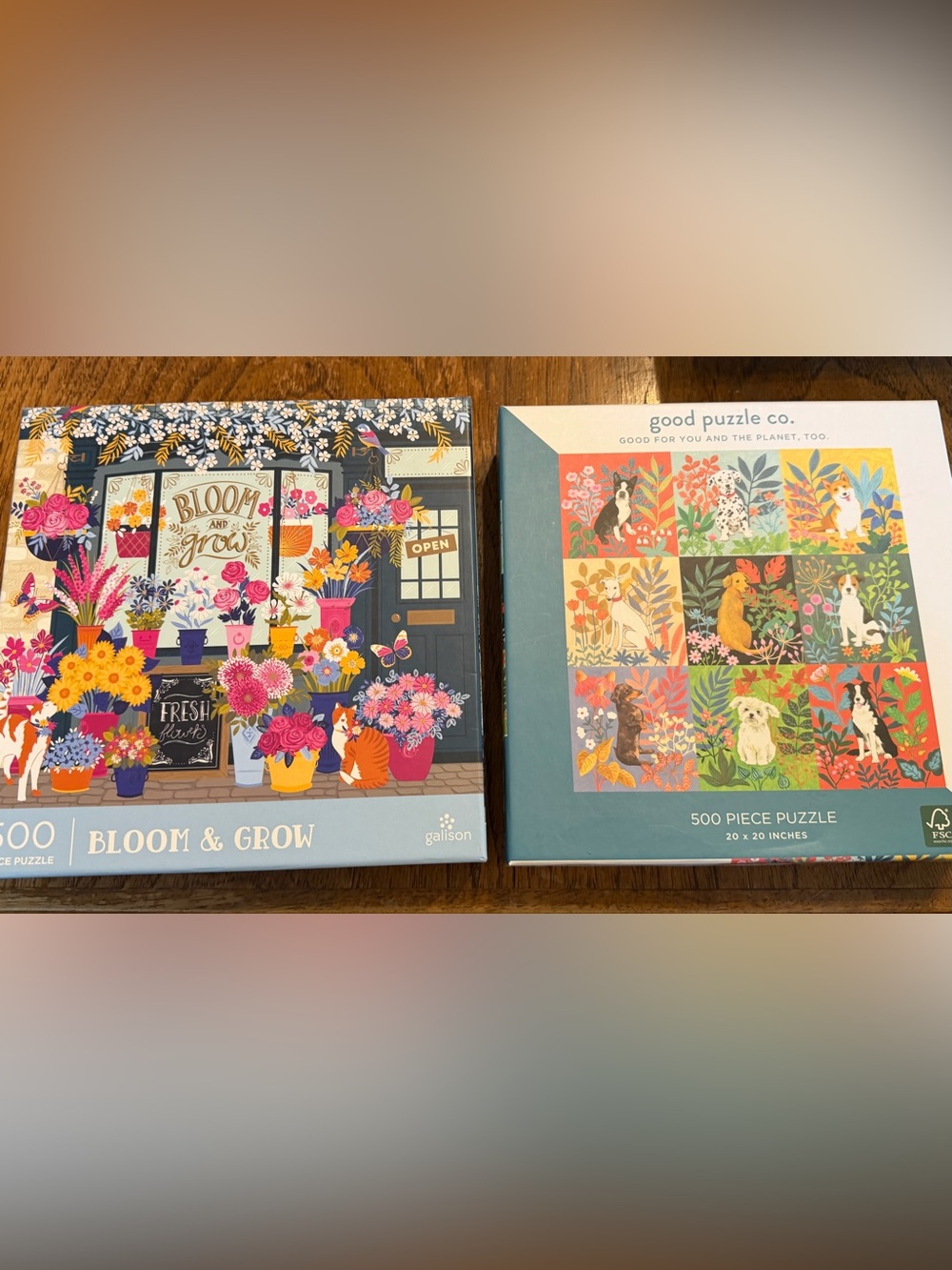 TWO charming 500 piece puzzles
